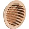 La Ventilazione GTRP140R Griglia Tonda da Incasso, Rame, ø 175 mm