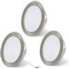 Set Di 3 Faretti LED Da Incasso per Mobili, 12V 3,5W G4 3000K 300LM, Cavo Di Col
