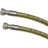 BricoGo Tubo Gas Flessibile in Acciaio Inox con Guaina Ff 200 cm