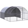 vidaXL Pollaio per Esterni 3x4x2 m in Acciaio Zincato