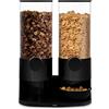 mikamax Dispenser di Cereali 2×3L - Dispenser di Design per Cornflakes, Muesli e