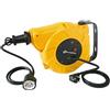 Electraline 100237 Avvolgicavo Molla, 15M (13+2), con Staffa di Fissaggio a Muro