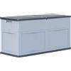vidaXL Baule da Giardino 320 L Grigio Nero