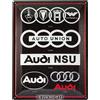Nostalgic-Art Targhe Vintage, Audi - Logo Evolution - Idea Regalo per Accessori
