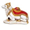 Dattatreya Statua Decorativa Piccola Multicolore In Resina Di Shiva Con Nandi