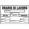 AUTRES Cartello Orario di Lavoro 20 x 30 cm 10 Pezzi