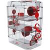 Zolux Rody3 Trio Gabbia Trasparente Per Criceti E Piccoli Roditori 41x27x53cm