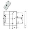 Yale Serratura Triplice Infilare Multifunz. Cil. Eu. + D m Blindate 133Y9 Sx