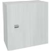 SAVINIDUE MOBILE PENSILE CUBO PER BAGNO MULTIUSO L45xP15x45H SAVINIDUE 1 ANTA ROVERE 45x45