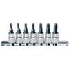 KS Tools 918.1558 CHROMEplus Serie di Bussole con Inserti per Viti TX, 7 Pezzi,