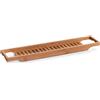Zeller 13605 mensola per vasca da bagno, Legno, Naturale, 70 x 14.3 x 4.5 cm