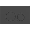 Geberit PLACCA DI COMANDO GEBERIT SIGMA 40 ROUND ACCIAIO INOX NERO OPACO 115.628.14.1