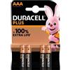 DURACELL PILA MINISTILO 'MN 2400' Pz 4 - 1,5 V - AAA (Plus 100)