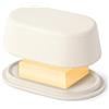Cooler Kitchen Dish_Cream Portaburro Extra-Grande in Crema Bianca con Coperchio per Piano di La