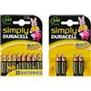 DURACELL PILA MINISTILO 'MN 2400' Pz 8 - 1,5 V - AAA SIMPLY