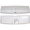 KARIBA Coperchio bianco ricambio cassetta con doppio pulsante duo 300750 Kariba