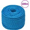 vidaXL Corda da Lavoro Blu 20 mm 100 m in Polipropilene