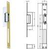 Yale INCONTRO ELETTRICO 67F0 cm.25 acciaio finitura oro (Y67F0508) YALE