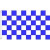 AZ FLAG BANDIERA A SCACCHI BIANCHI E BLU 250x150cm - GRAN BANDIERA SCACCHIERA BIANCA ED