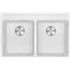 FRANKE 114.0661.678 LAVELLO 2 VASCHE 76x51 IN FRAGRANITE BIANCO