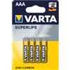 VARTA PILA MINISTILO SUPERLIFE 'RO3P' Pz 4 - 1,5 V - AAA