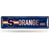 Rico Industries NCAA Siracusa Orange Home Décor - Cartello stradale in metallo (