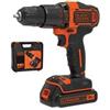 BLACK&DECKER TRAPANO AVVITATORE BATTERIA LITO 18V CON PERCUSSIONE (BDCHD18KQW) 1 batteri...