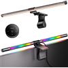Quntis 51CM Lampade Monitor con Retroilluminazione RGB e Telecomando, 88+56 LEDs