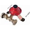 AUTRES CENTRALINA MINI X 2 BOMBOLE GAS GPL REGOLATORE BP KG/H 4 + STAFFA + TASSELLI