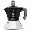 Bialetti Caffettiera Moka Induction, 2 Tazze (100 ml), Adatta a Tutti i piani co