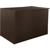 vidaXL Baule da Giardino Marrone 150x100x100 cm in Polyrattan
