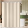 Lerores Tenda da doccia, 140 x 200 cm, beige, orlo zavorrato, tessuto antimuffa,