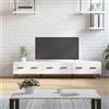 vidaXL Mobile Porta TV Bianco Lucido 150x36x30 cm in Legno Multistrato