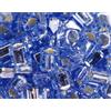 TOHO Perline giapponesi cubo argento blu navy 4mm. 100 g.
