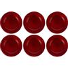 Set 6 Sottopiatti Colore rosso Sotto Piatto Natalizio Decorazioni Natale