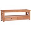 vidaXL Mobile Porta TV 120x30x40 cm in Legno Massello di Mogano
