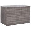 vidaXL Baule da Giardino Grigio 150x100x100 cm in Polyrattan