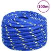 vidaXL Corda per barca Blu 20 mm 100 m in Polipropilene