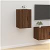 vidaXL Mobile Porta TV a Parete Rovere Marrone 40x34,5x60 cm