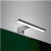 PROGETTO APPLIQUE DA BAGNO LED SPL015B W 3,7 K.4000 CROMO CM.18- 1,0 pz