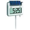 TFA Dostmann Termometro Solare Digitale da Giardino AVENUE, con Sensore di Lumin