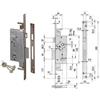 CISA SERRATURA TRIPLICE DA INFILARE DOPPIA MAPPA CON SCROCCO 57215 mm.45 (5721545...