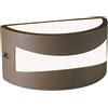 SOVIL APPLIQUE LED 'TIBET' 10 W - cm 22 x 12,1x 10,8 marrone
