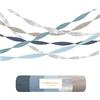 NICROLANDEE 5 rotoli di carta crespa blu polvere per matrimoni, compleanni, deco
