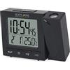 Orologio Radiocontrollato Con Proiezione Ora RDP1001, Nero