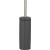 WENKO 24777100 Alassio - Scopino per WC, 9,3 x 39,2 x 9,3 cm, colore: Grigio