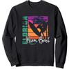 Florida Souvenirs and Gifts by KAEDAM Miami Beach Florida Retro Surfing Vacation Souvenir Gifts Felpa