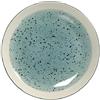 H&H 6 piatti in stoneware mimosa azzurro piano 26,5