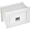 Arregui Domus 271300 Cassaforte a Muro a Chiave, Grigio Chiaro