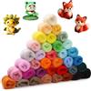 Namner Set di 36 colori - 108 g lana da fiaba in lana di pecora per feltro umido e felt